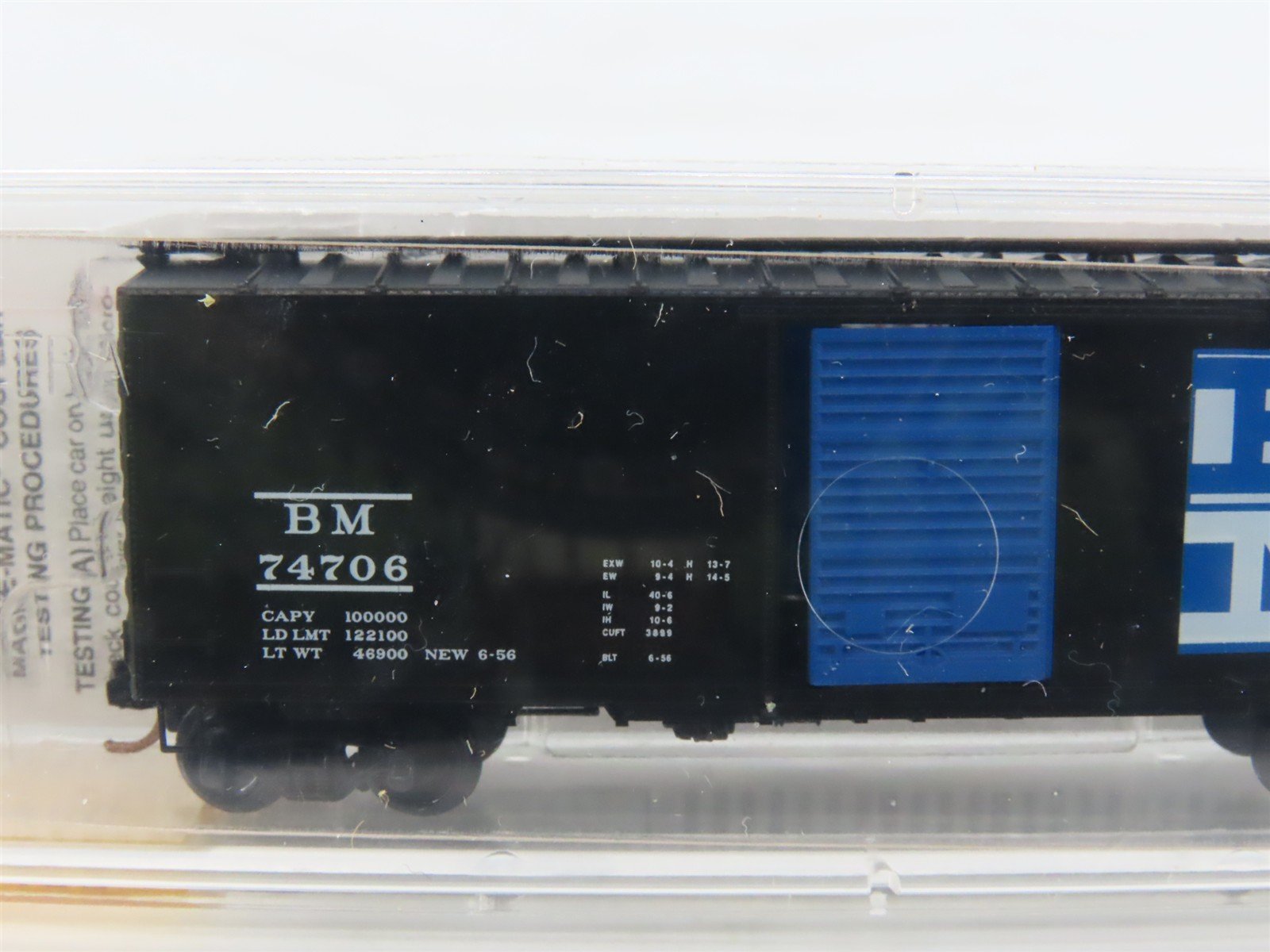 N Scale Micro-Trains MTL 20400 BM Boston & Maine 40' Single Door Box Car #74706