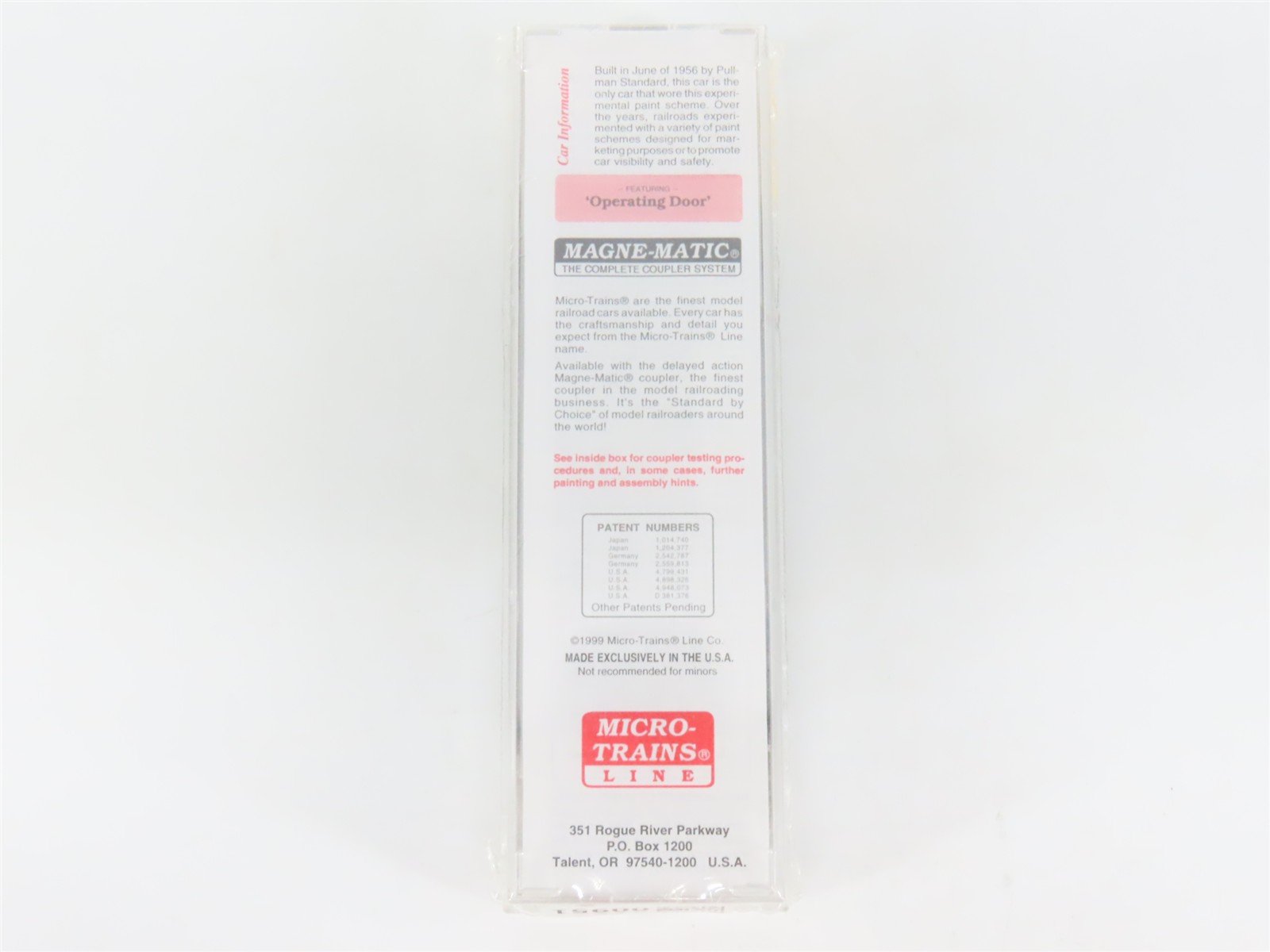 N Scale Micro-Trains MTL 20400 BM Boston & Maine 40' Single Door Box Car #74706