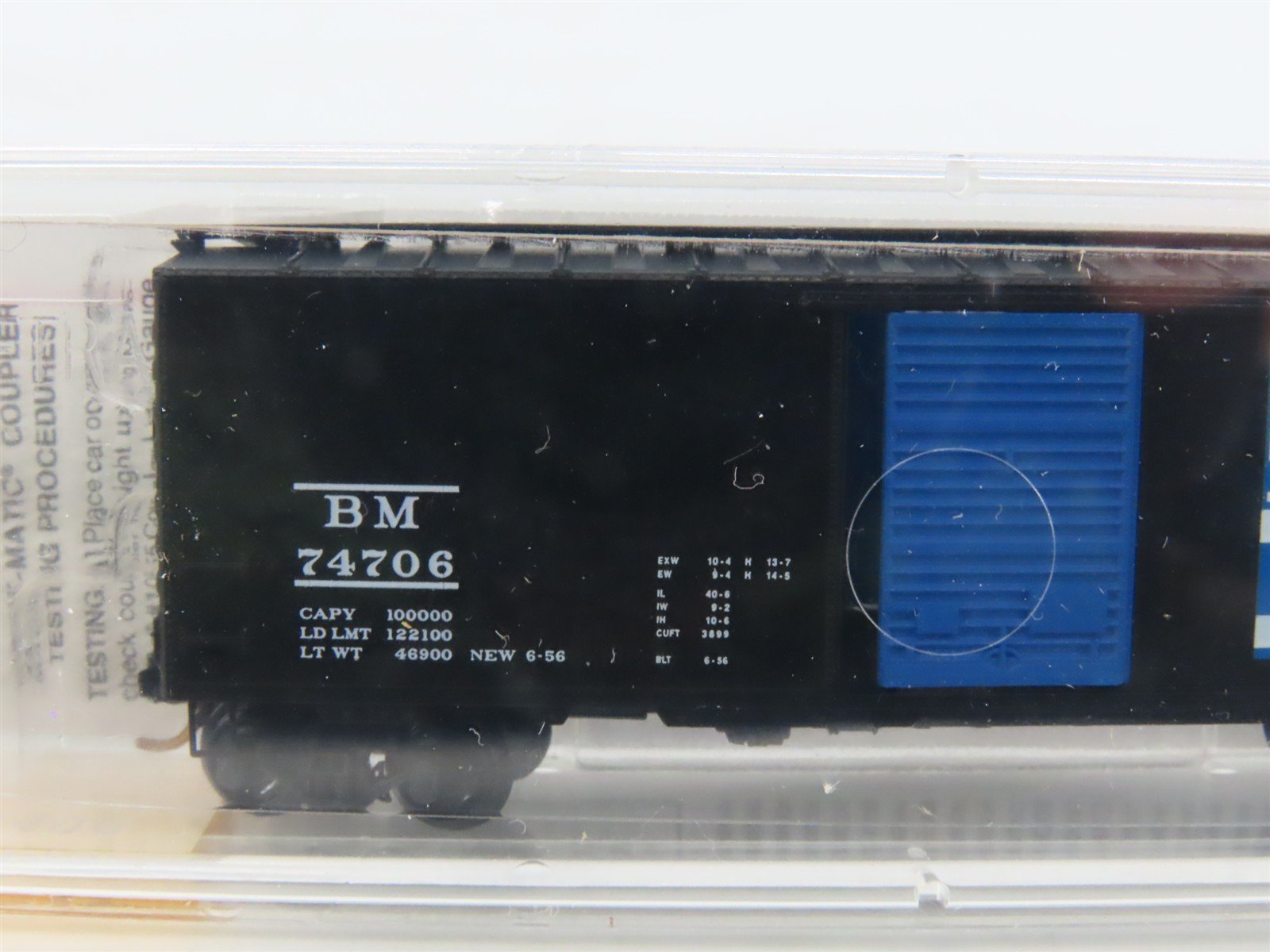 N Scale Micro-Trains MTL 20400 BM Boston & Maine 40' Single Door Box Car #74706