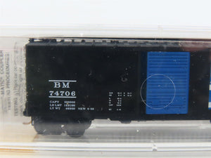 N Scale Micro-Trains MTL 20400 BM Boston & Maine 40' Single Door Box Car #74706