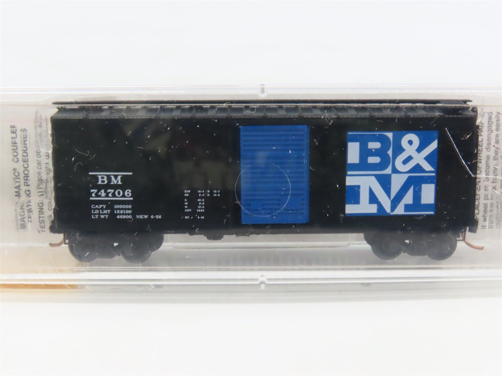 N Scale Micro-Trains MTL 20400 BM Boston & Maine 40' Single Door Box Car #74706