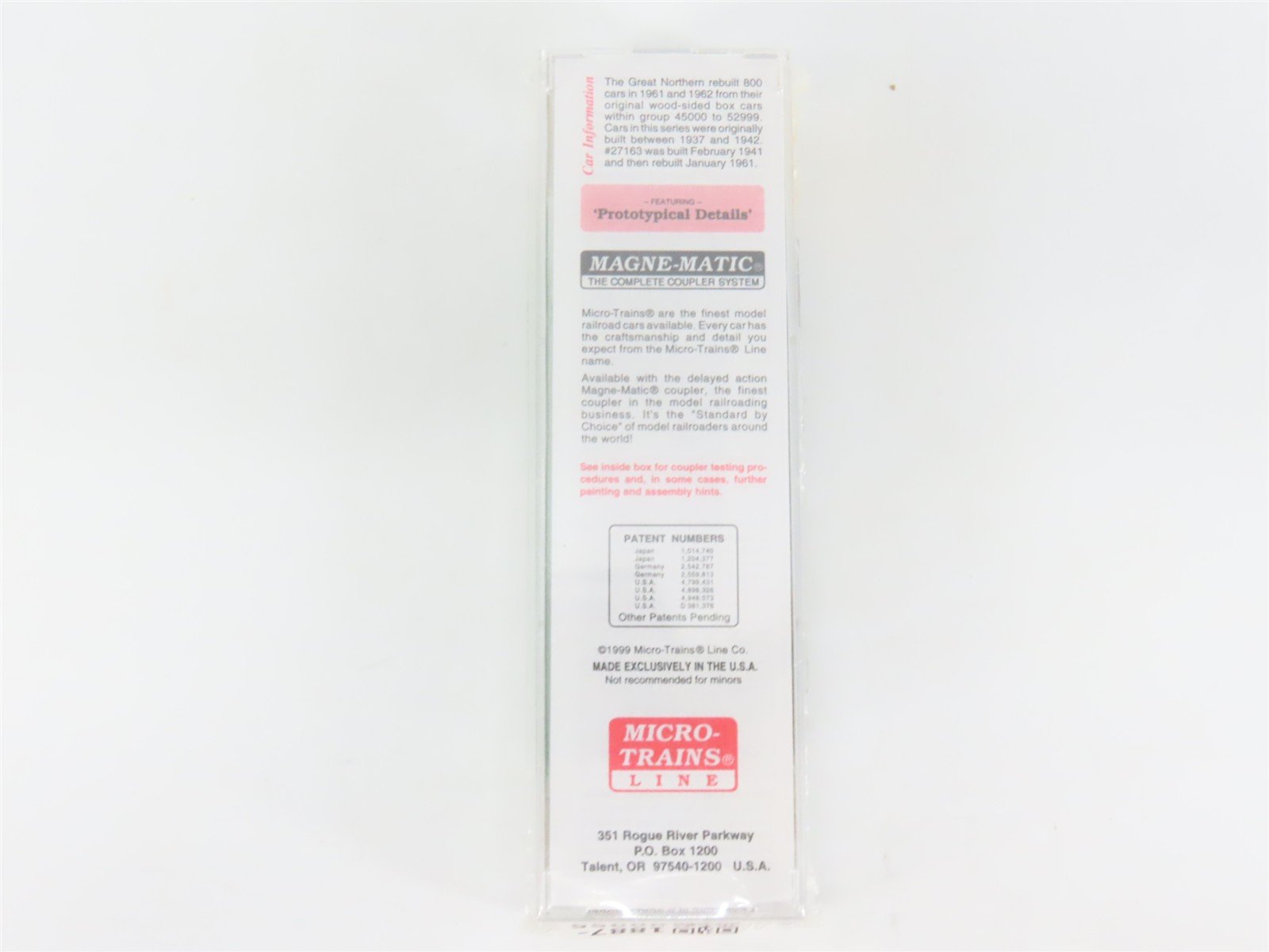 N Scale Micro-Trains MTL 20420 GN Great Northern 