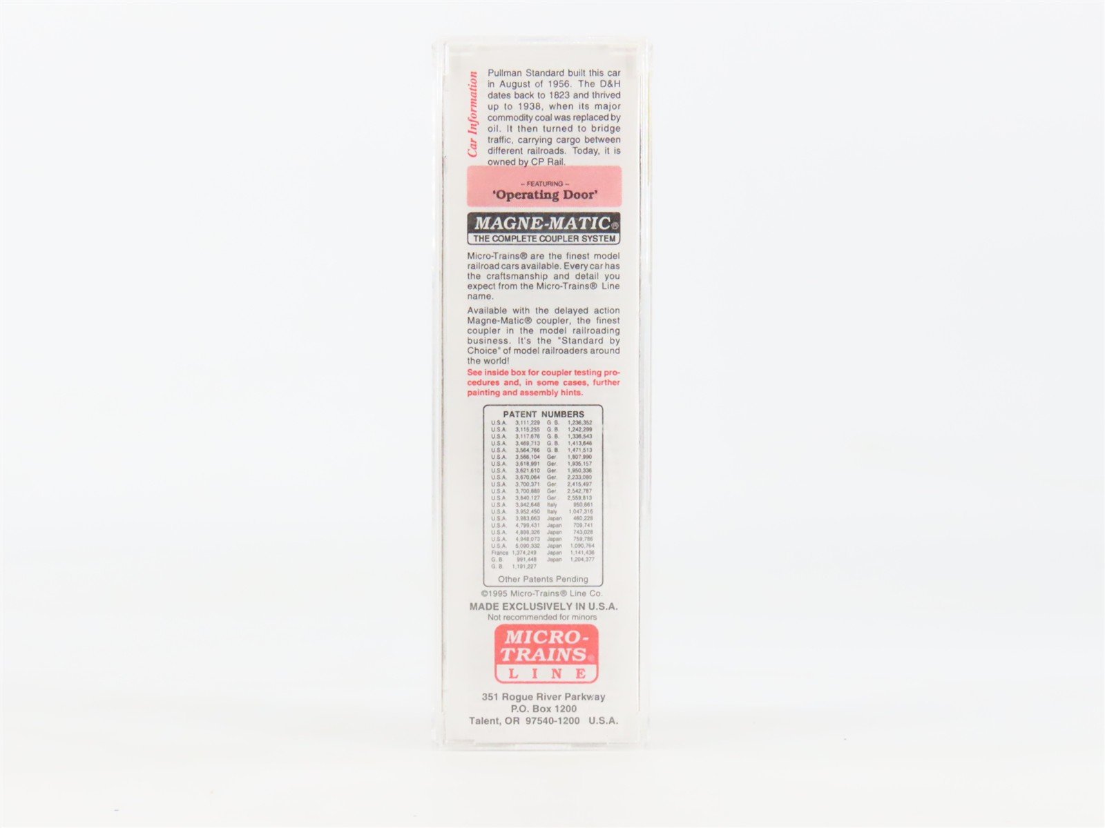 N Scale Micro-Trains MTL 31070 D&H Delaware & Hudson 50' Box Car #22134