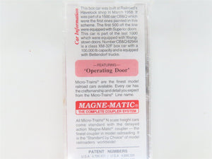 N Scale Micro-Trains MTL 20170 CB&Q Burlington Route 40' Box Car #62944