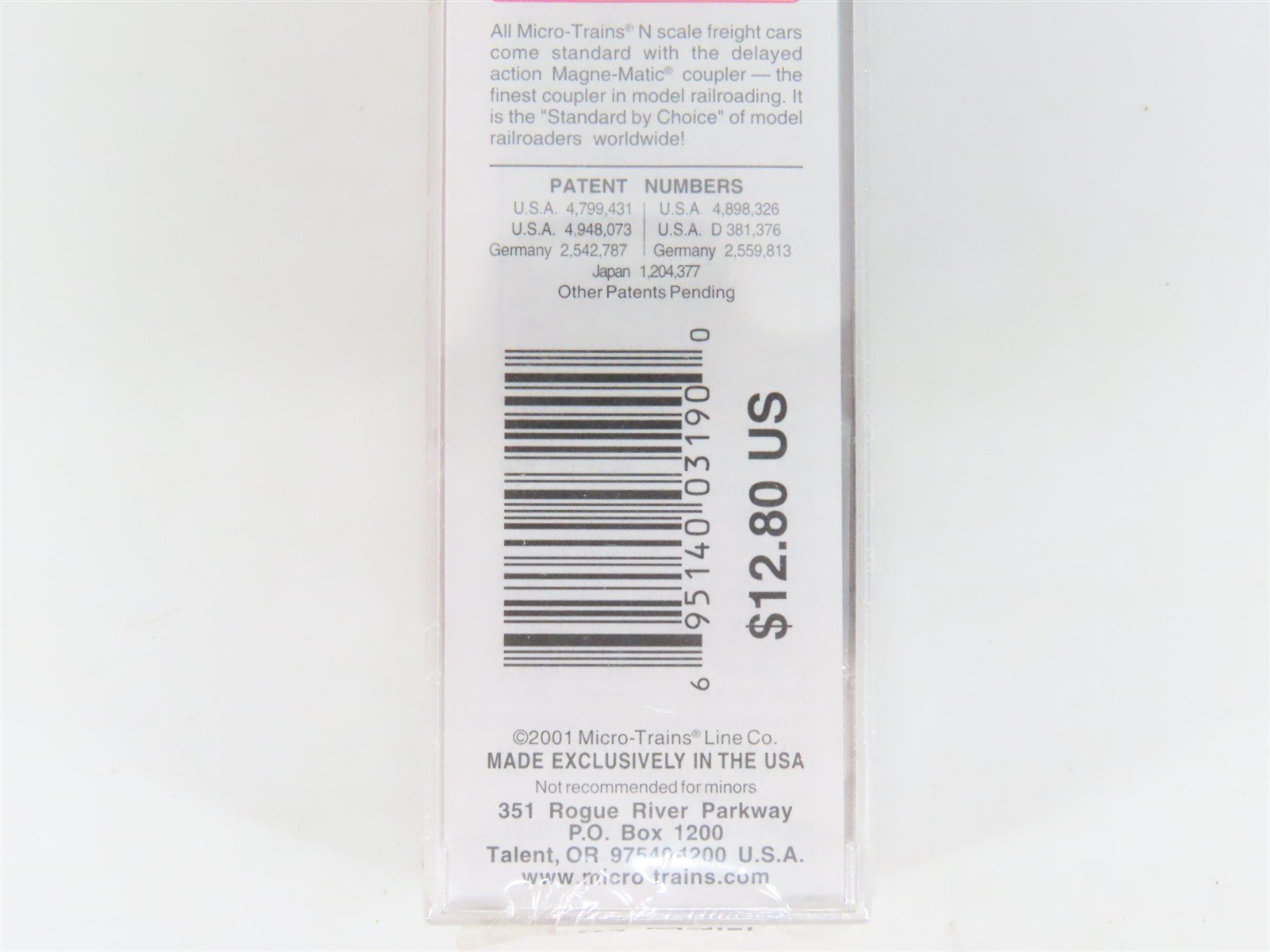 N Scale Micro-Trains MTL 20170 CB&Q Burlington Route 40' Box Car #62944