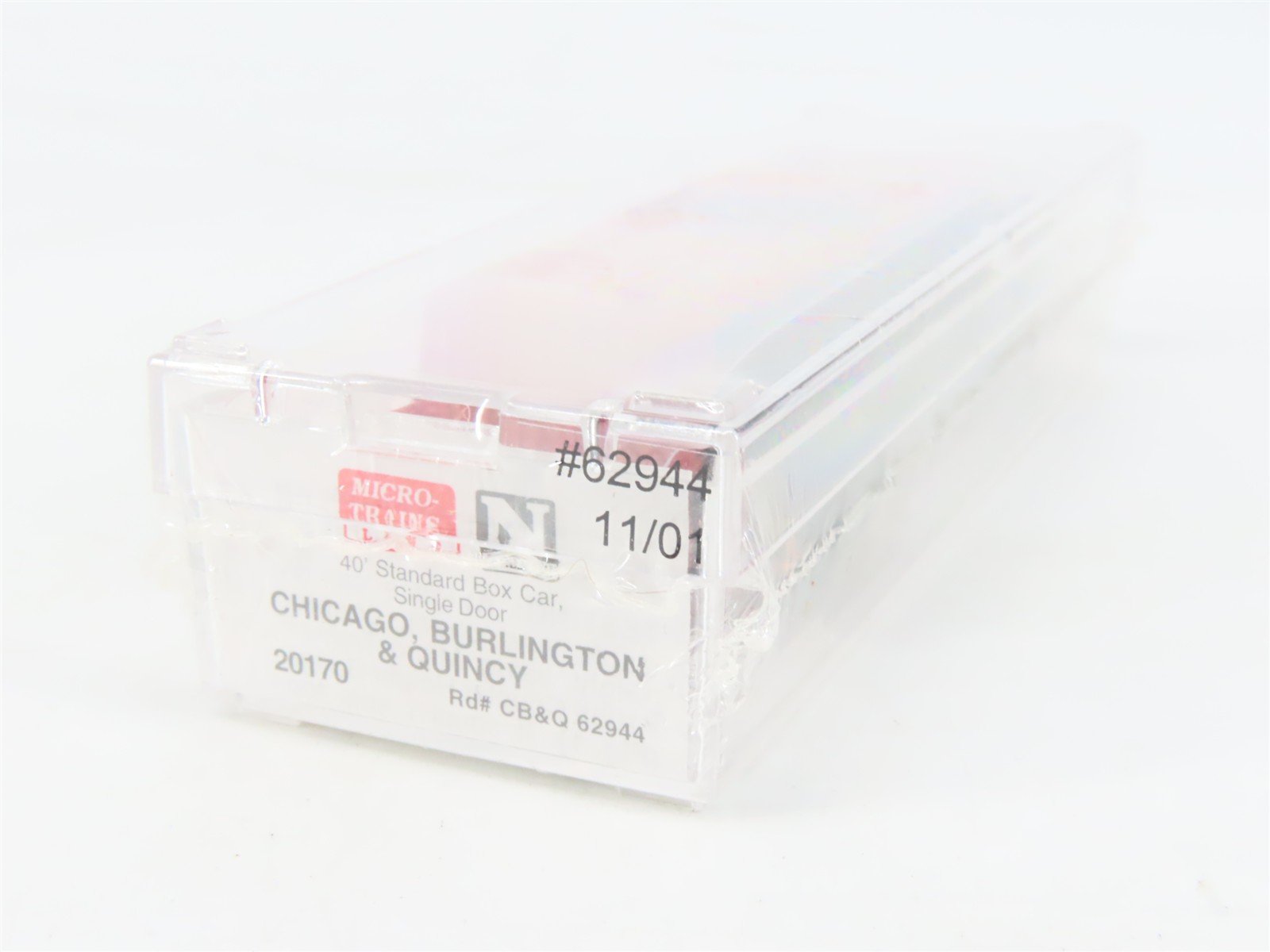 N Scale Micro-Trains MTL 20170 CB&Q Burlington Route 40' Box Car #62944