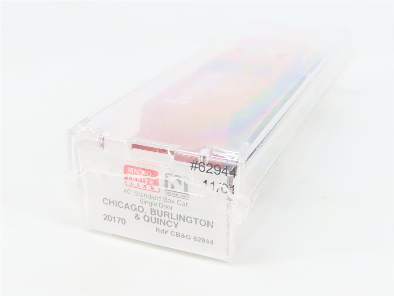 N Scale Micro-Trains MTL 20170 CB&Q Burlington Route 40' Box Car #62944