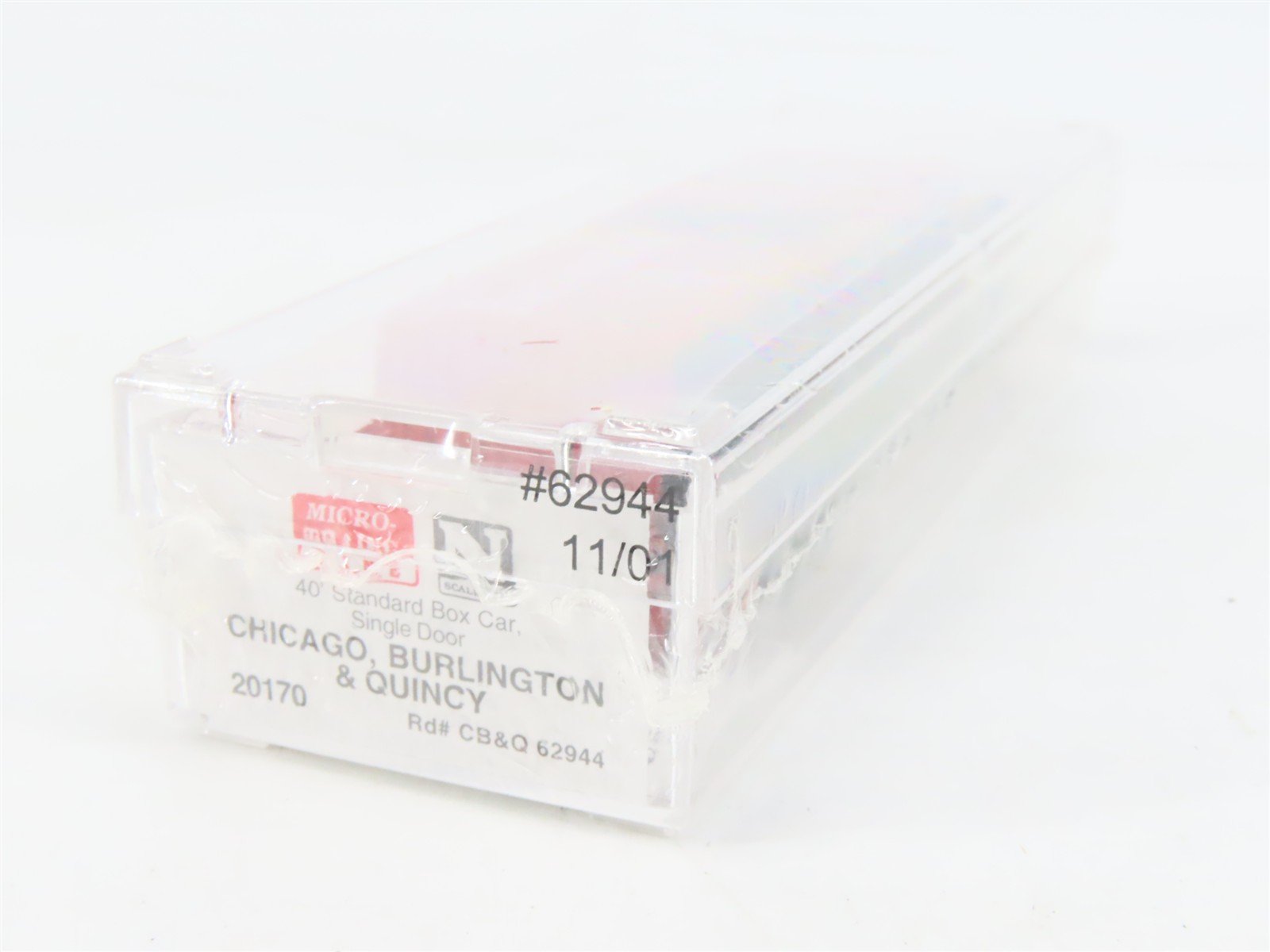 N Scale Micro-Trains MTL 20170 CB&Q Burlington Route 40' Box Car #62944