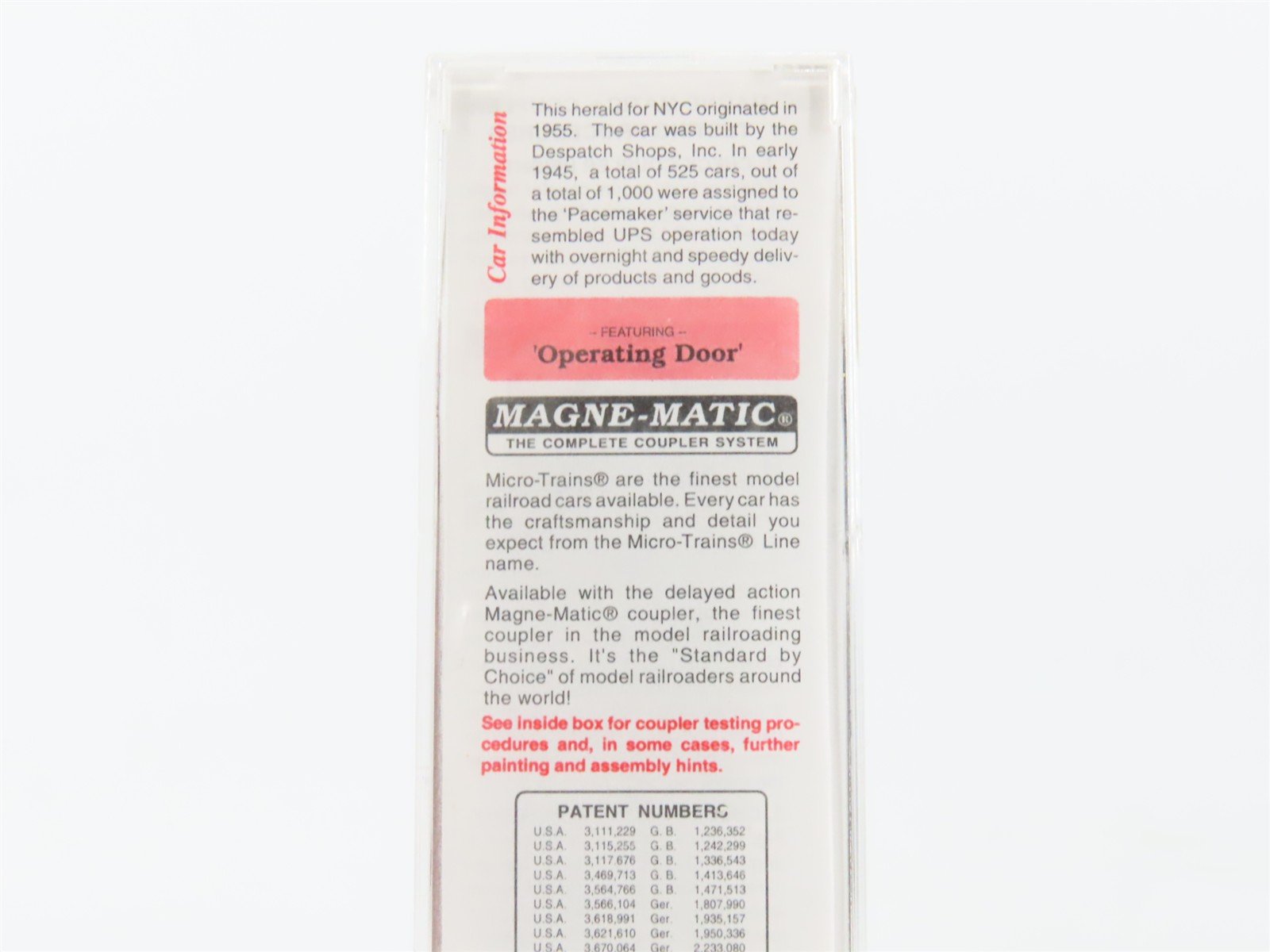 N Scale Micro-Trains MTL 20240 NYC New York Central Pacemaker 40' Boxcar #174710