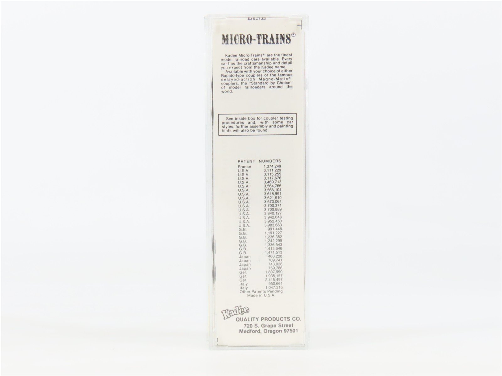 N Kadee Micro-Trains MTL 20440 C&O Chesapeake & Ohio Progress 40' Box Car #18499