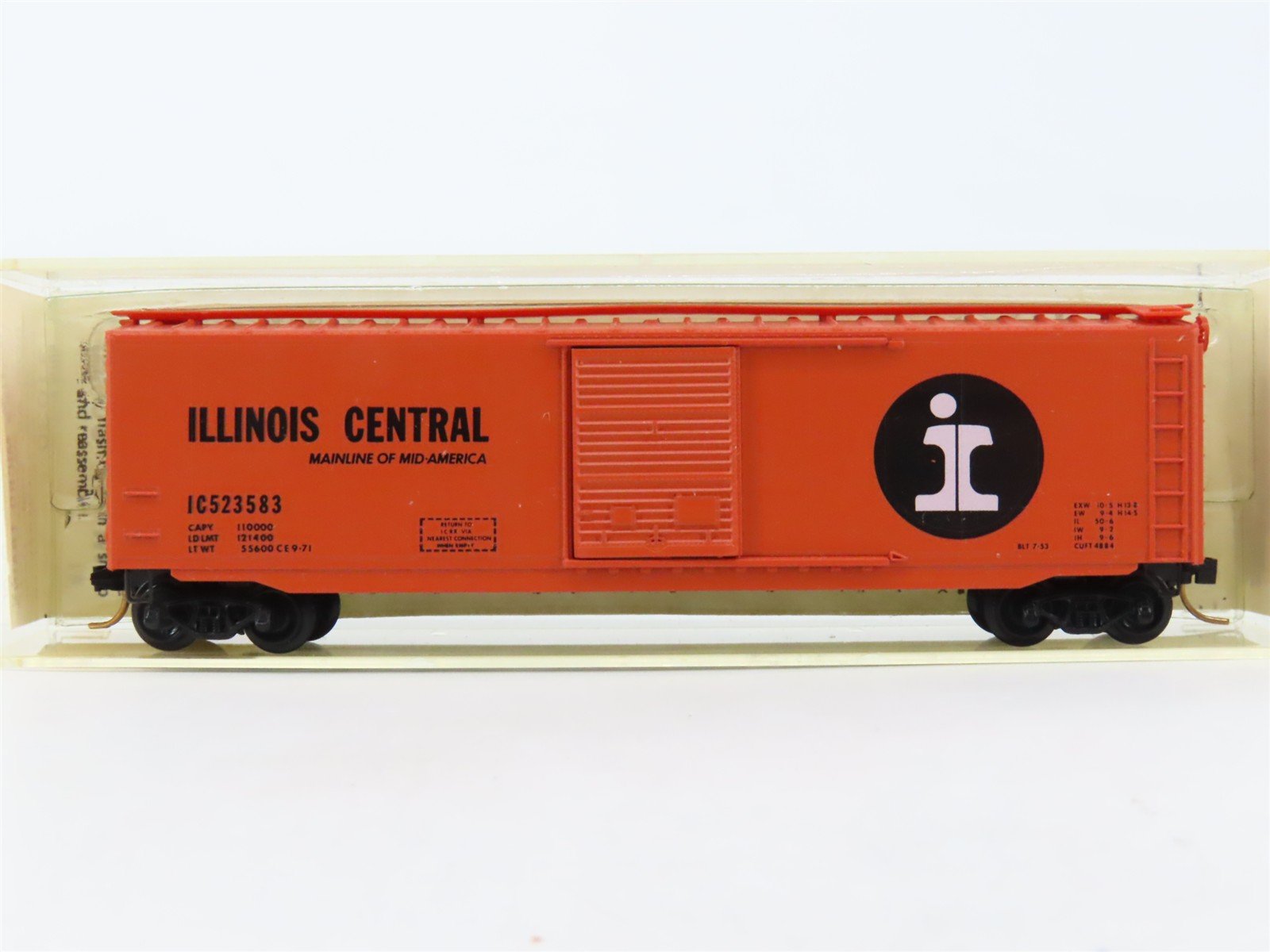 N Scale Kadee Micro-Trains MTL 31030 IC Illinois Central 50' Box Car #523583