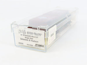 N Scale Kadee Micro-Trains MTL 20520 D&H Delaware & Hudson 40' Box Car #18452