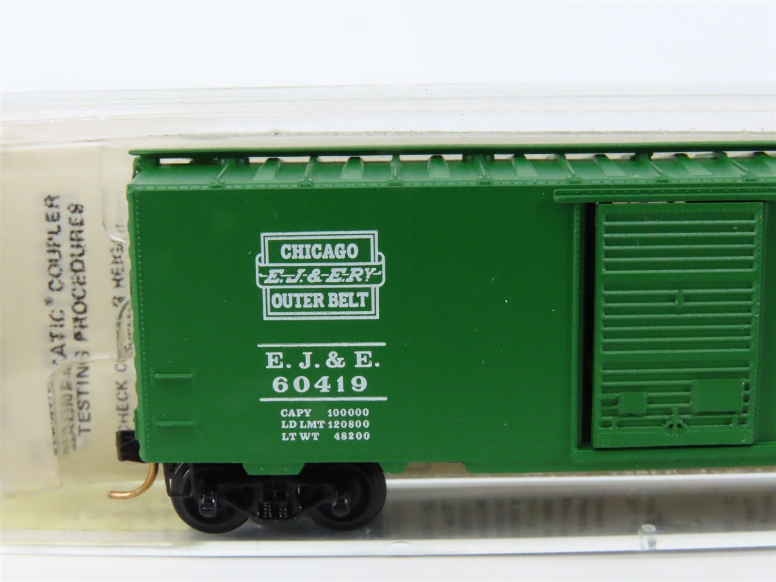 N Scale Kadee Micro-Trains MTL 20340 EJ&E Chicago Outer Belt 40' Box Car #60419