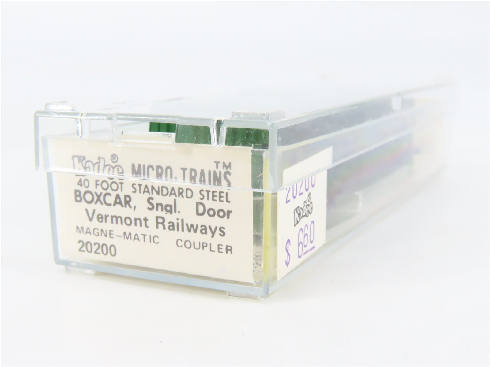 N Scale Kadee Micro-Trains MTL 20200 VTR Vermont Railway 40' Box Car #401