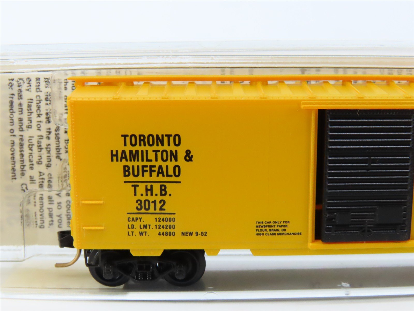 N Kadee Micro-Trains MTL 20320 THB Toronto Hamilton & Buffalo 40' Box Car #3012