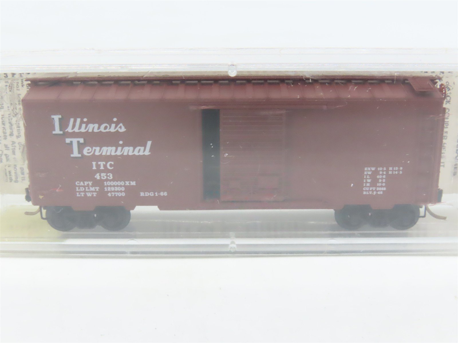N Scale Kadee Micro-Trains MTL 20600 ITC Illinois Terminal 40' Box Car #453