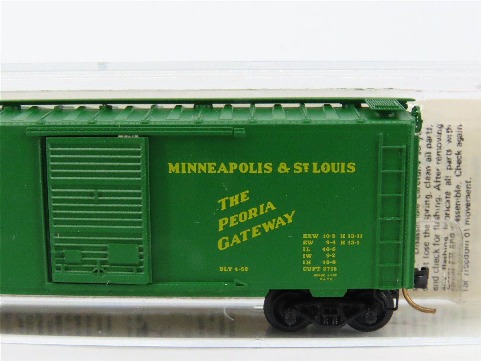N Scale Kadee Micro-Trains MTL 20330 M&StL The Peoria Gateway 40' Box Car #5124