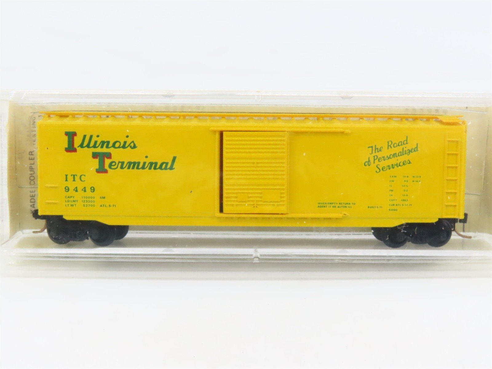 N Scale Kadee Micro-Trains MTL 31010 ITC Illinois Terminal 50' Box Car #9449