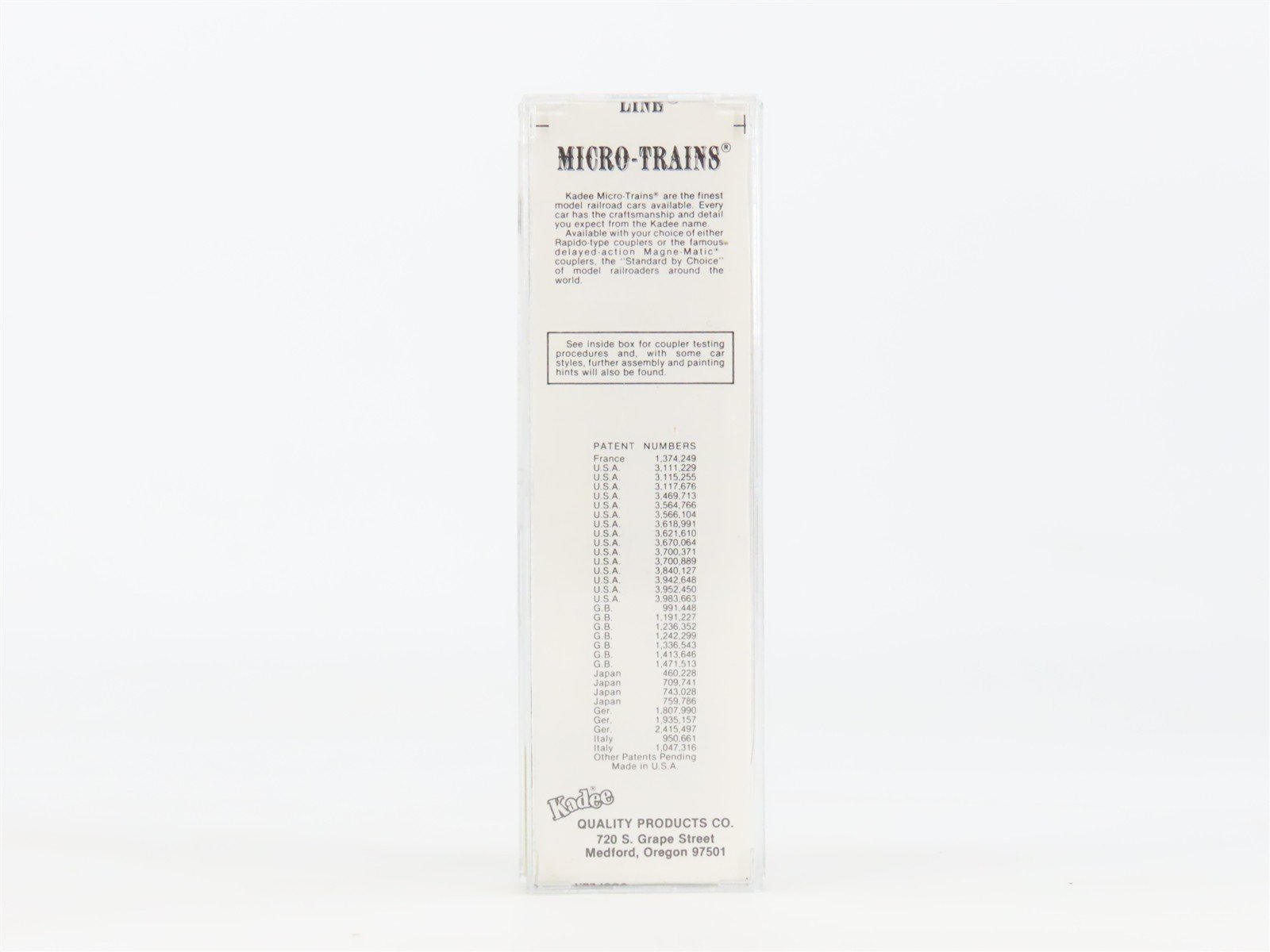 N Scale Kadee Micro-Trains MTL 30120 WCTR White City Terminal 50' Boxcar #100589