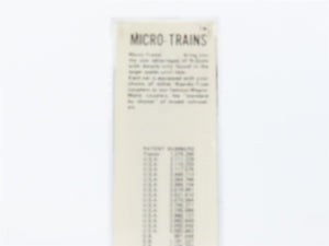 N Scale Kadee Micro-Trains MTL 31000 Dimensional Data 50' Single Door Box Car