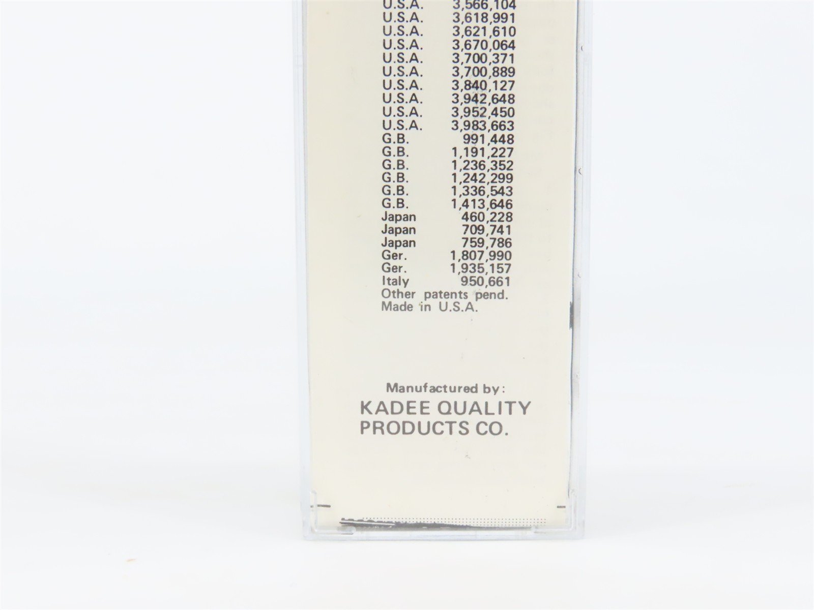 N Scale Kadee Micro-Trains MTL 31000 Dimensional Data 50' Single Door Box Car