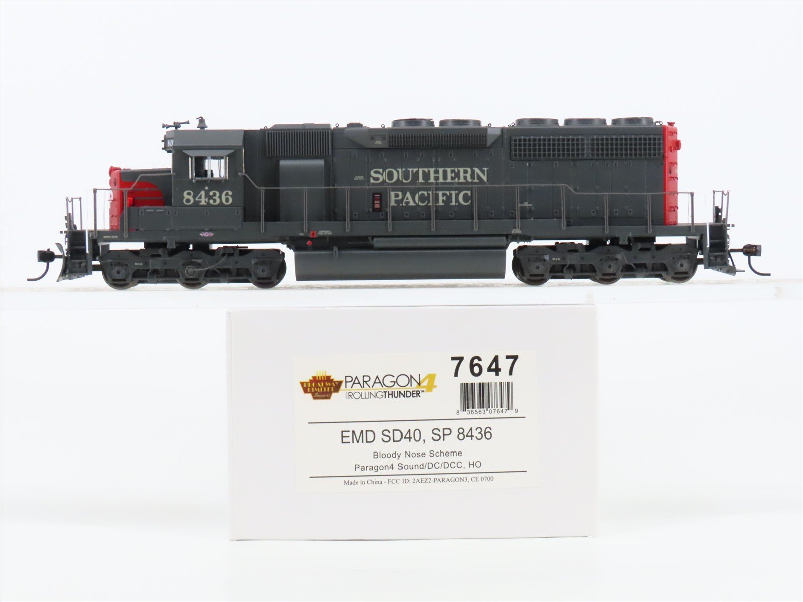 HO Broadway Limited BLI 7647 SP "Bloody Nose" EMD SD40 Diesel #8436 - Paragon4