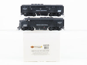 HO Broadway Limited BLI 6655 PC Penn Central EMD F3A/B Diesel Set - Paragon4