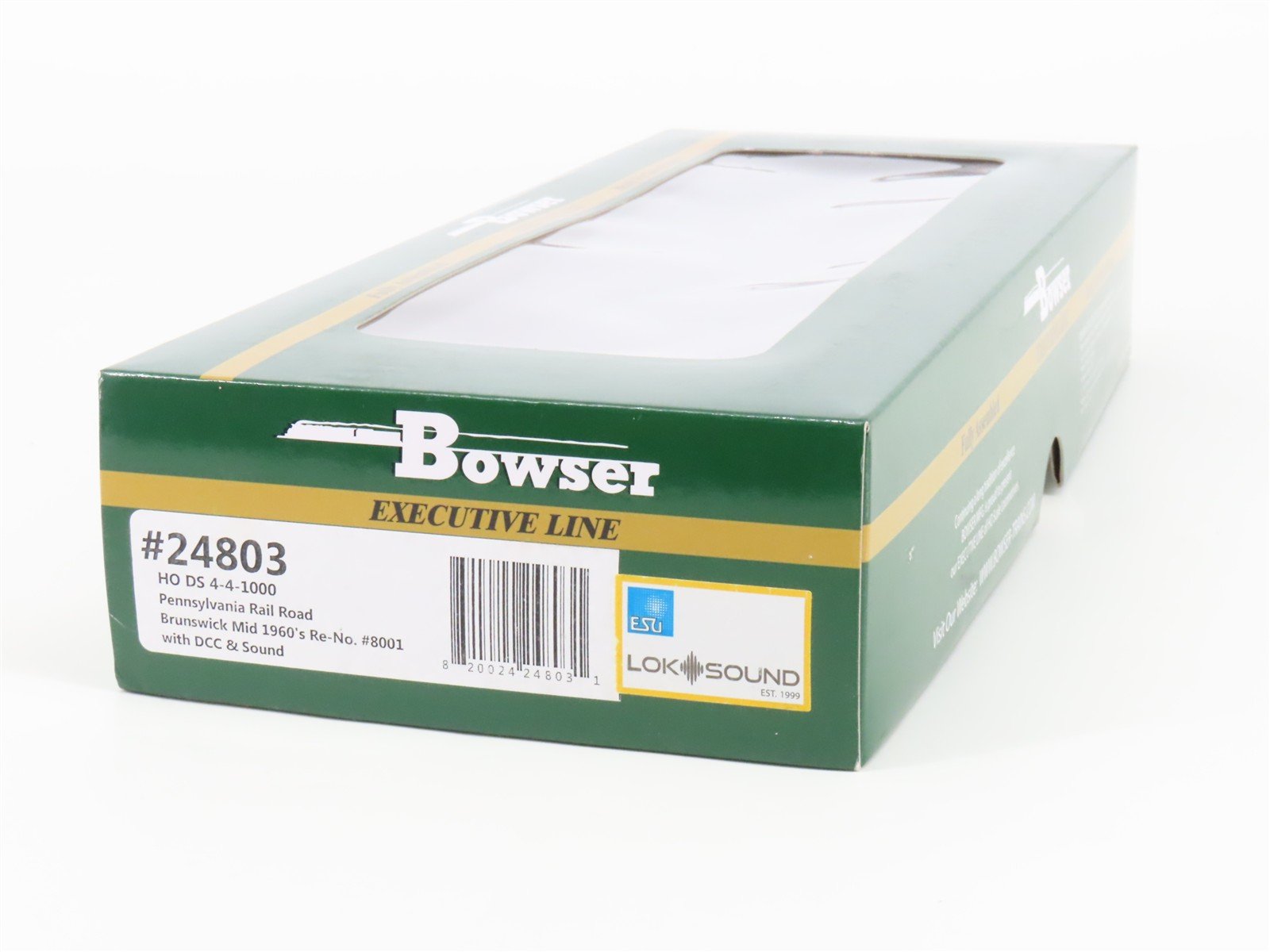HO Bowser Executive 24803 PRR Brunswick DS 4-4-1000 Diesel #8001 w/ DCC & Sound