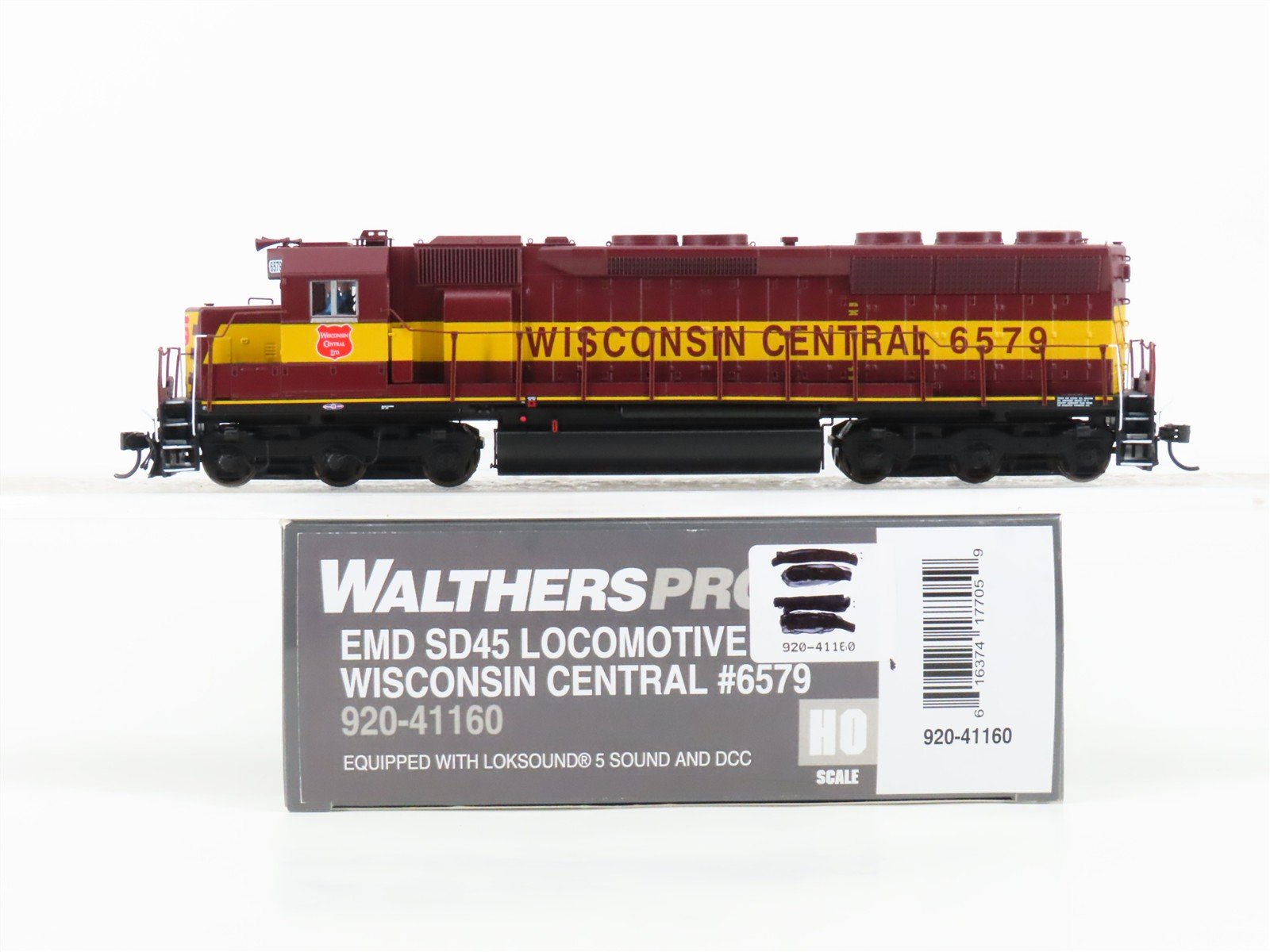 HO Walthers Proto 920-41160 WC Wisconsin Central SD45 Diesel #6579 w/DCC & Sound