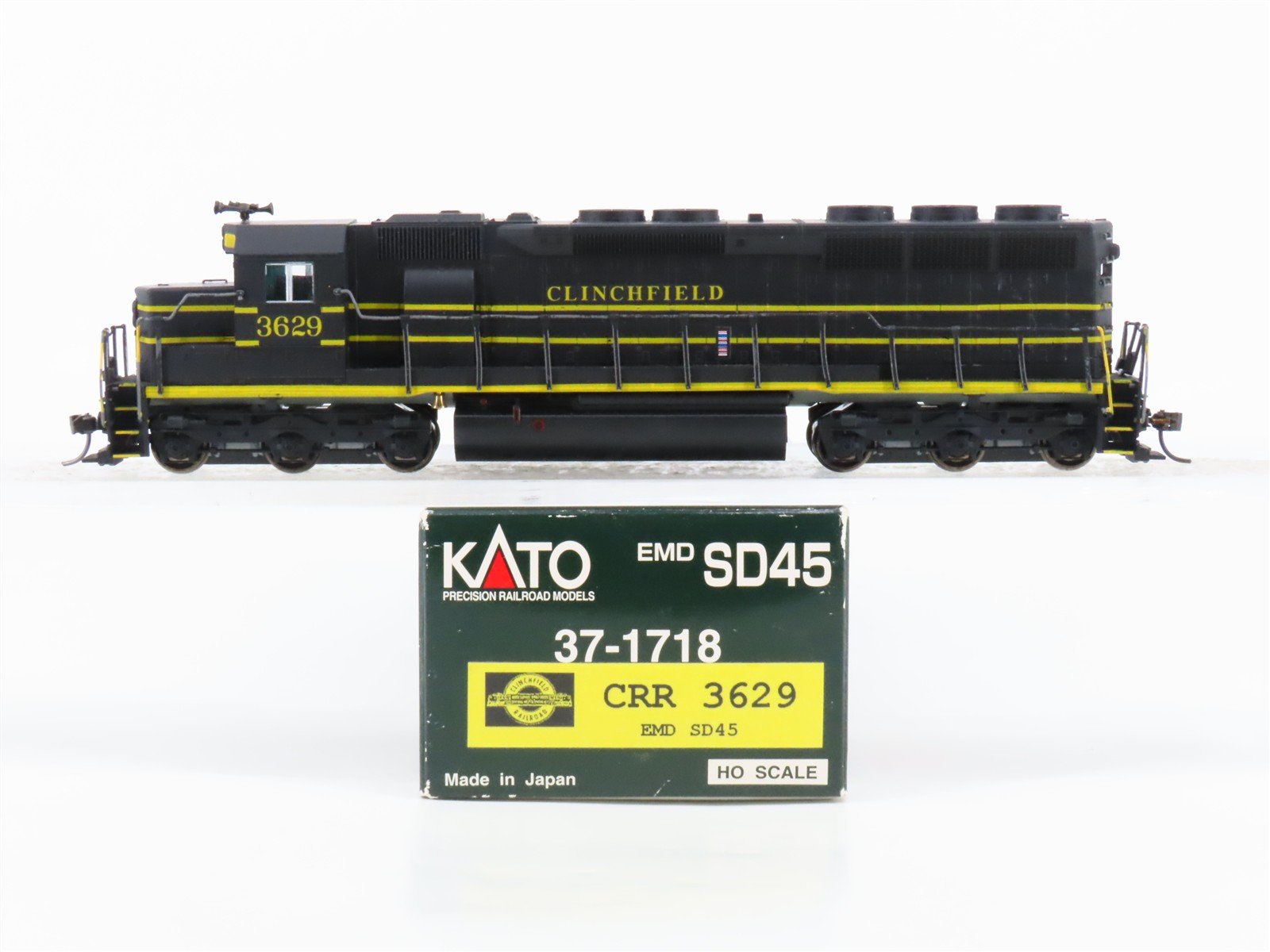 HO KATO 37-1718 CRR Clinchfield EMD SD45 Diesel #3629 - Custom w/ DCC & Sound