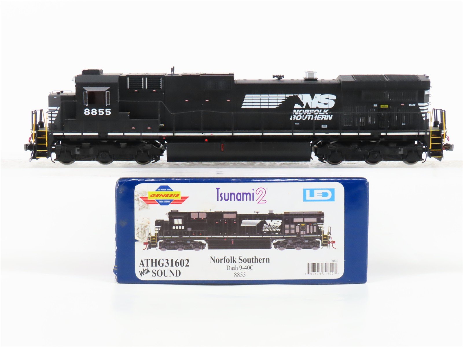 HO Scale Athearn Genesis ATHG31602 NS Dash 9-40C Diesel #8855 w/ DCC & Sound