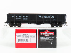 HO Scale InterMountain 35007-52 D&RGW Rio Grande Drop-Bottom Gondola #46324
