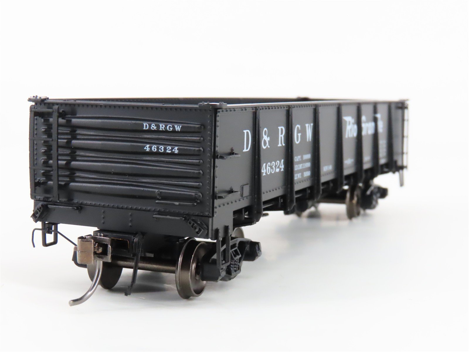 HO Scale InterMountain 35007-52 D&RGW Rio Grande Drop-Bottom Gondola #46324
