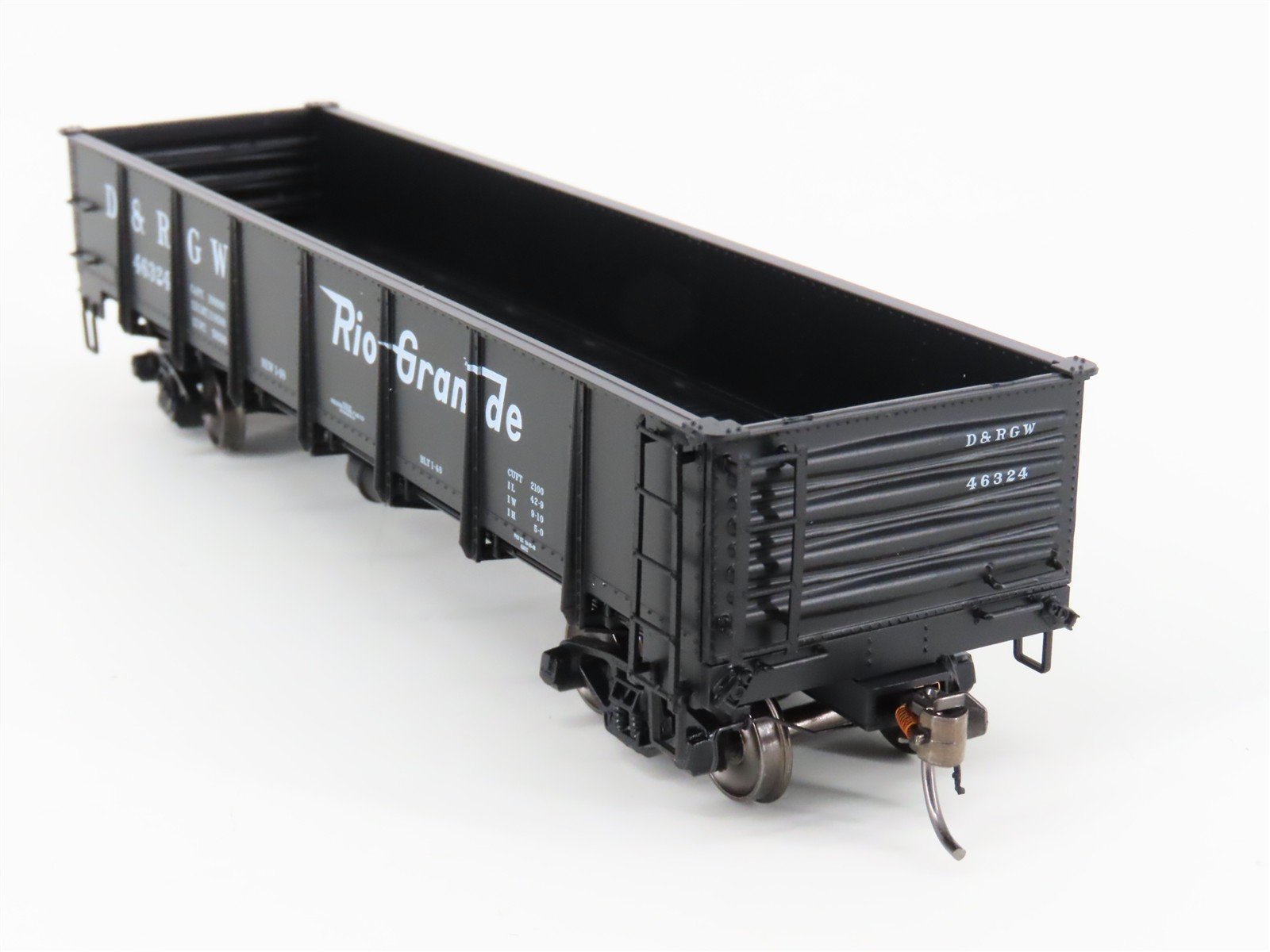HO Scale InterMountain 35007-52 D&RGW Rio Grande Drop-Bottom Gondola #46324