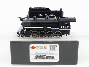 HO Broadway Limited BLI 5509 D&RGW 2-8-0 Consolidation Steam #1187 - Paragon3