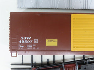 HO Scale LBF Kit 2203 SSW Cotton Belt Railroad 50' Double Door Box Car #49597