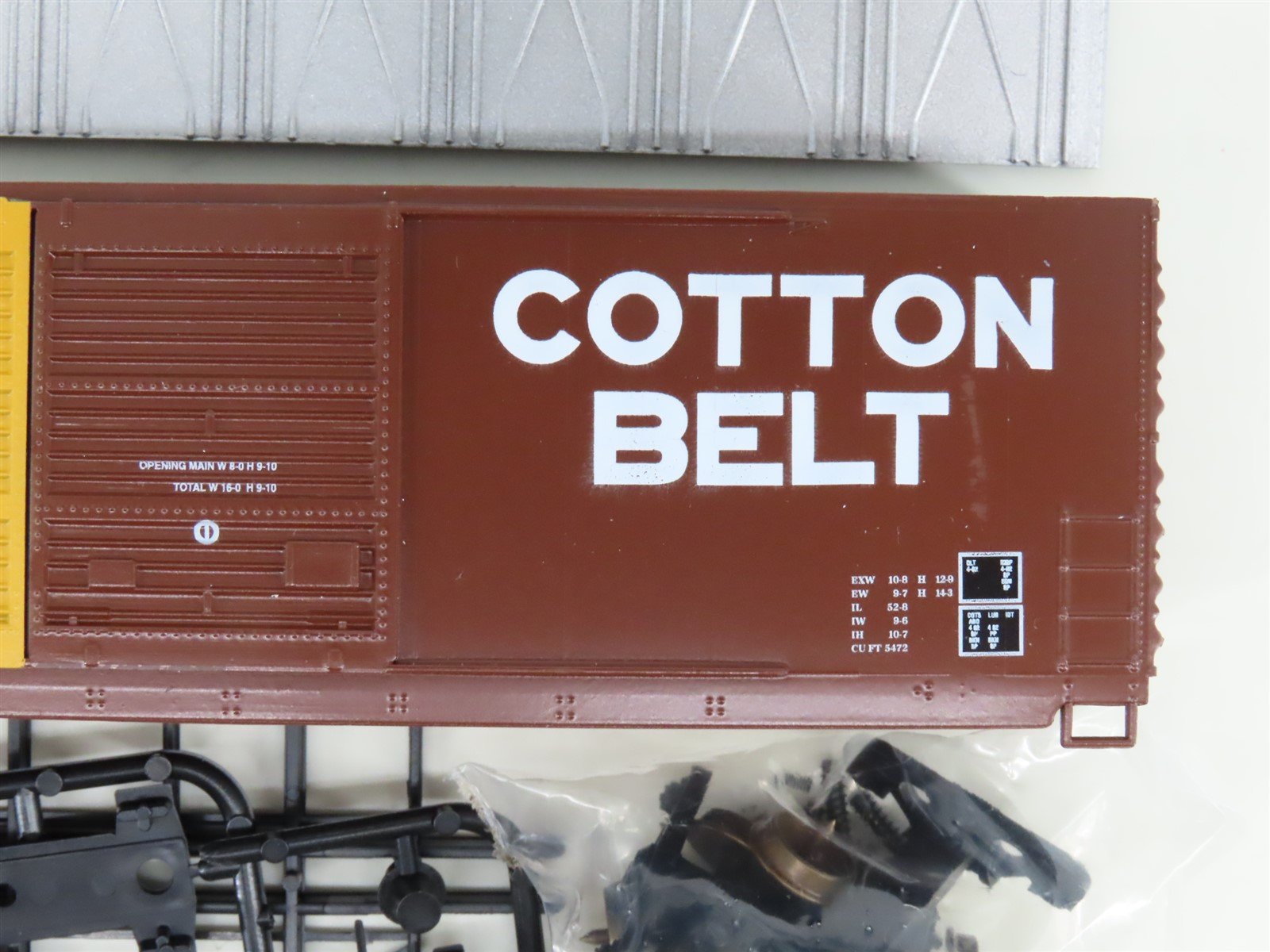 HO Scale LBF Kit 2203 SSW Cotton Belt Railroad 50' Double Door Box Car #49597