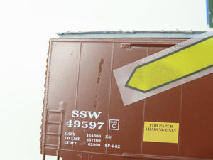 HO Scale LBF Kit 2203 SSW Cotton Belt Railroad 50' Double Door Box Car #49597