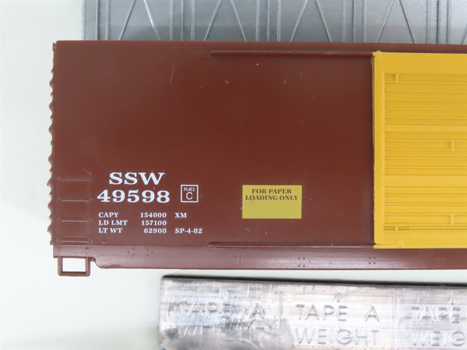 HO Scale LBF Kit 2203 SSW Cotton Belt Route 50' Double Door Box Car #49598
