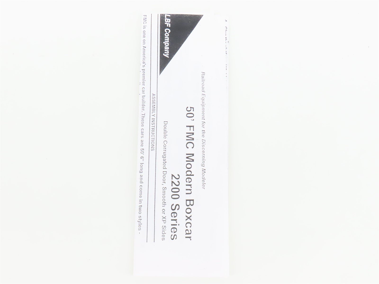 HO Scale LBF Kit 2203 SSW Cotton Belt Route 50' Double Door Box Car #49593