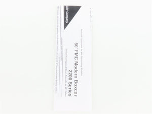 HO Scale LBF Kit 2203 SSW Cotton Belt Route 50' Double Door Box Car #49593
