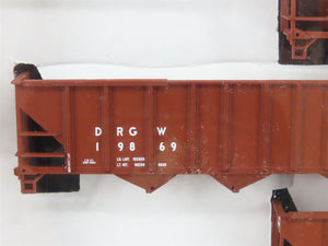 HO Walthers Kit 932-49451 D&RGW / UP Rio Grande 4-Bay 100-Ton Hoppers 6-Pack