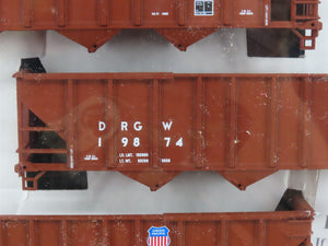 HO Walthers Kit 932-49451 D&RGW / UP Rio Grande 4-Bay 100-Ton Hoppers 6-Pack