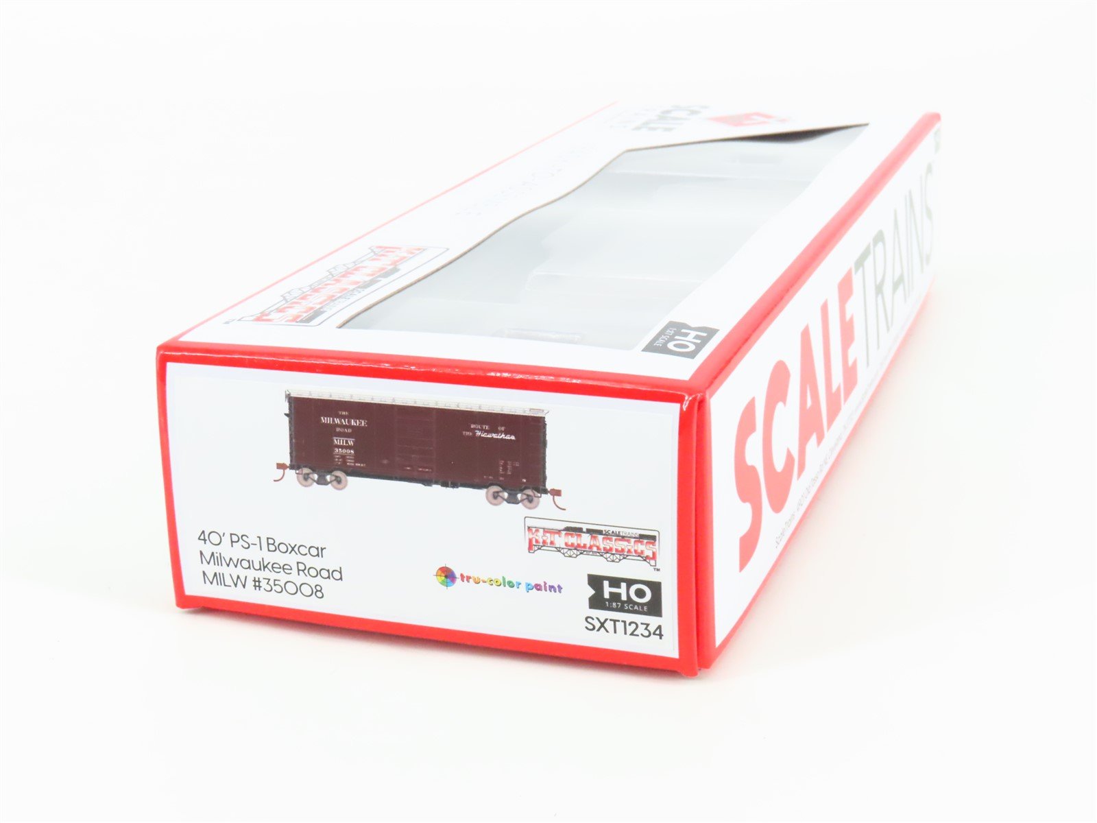 HO Scaletrains Kit Classics SXT1234 MILW Hiawatha Route 40' PS-1 Box Car #35008