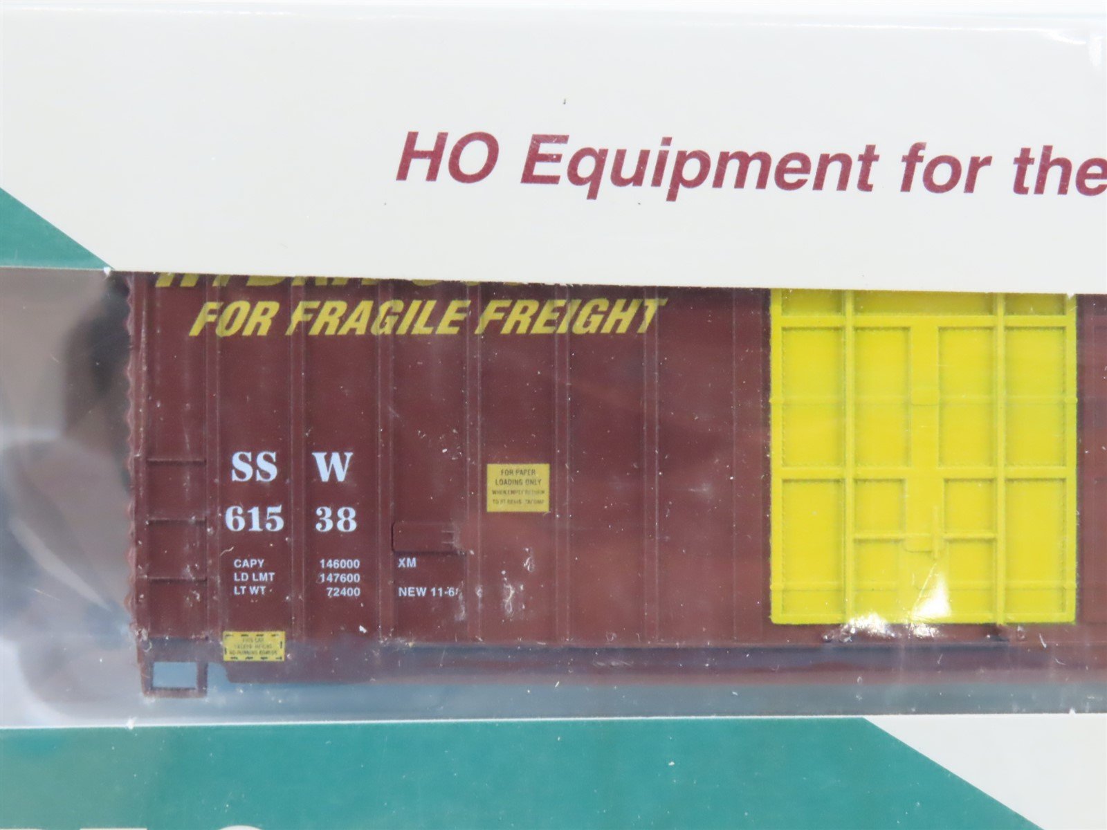 HO Scale LBF Kit 1395 SSW Cotton Belt 50' Hi-Cube Box Car #61538 - SEALED