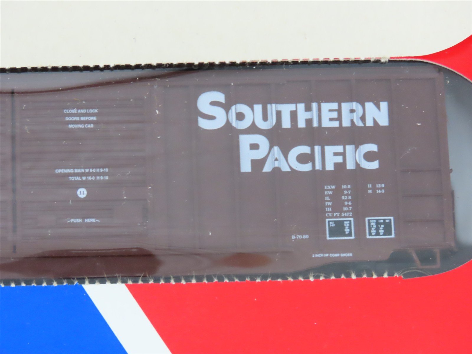 HO Scale E&C Shops 1001-1 SP Southern Pacific 52' Double Door Box Car #246648