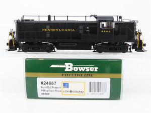 HO Bowser Executive 24687 PRR Pennsylvania ALCO RS-3 Diesel #8592 w/ DCC & Sound