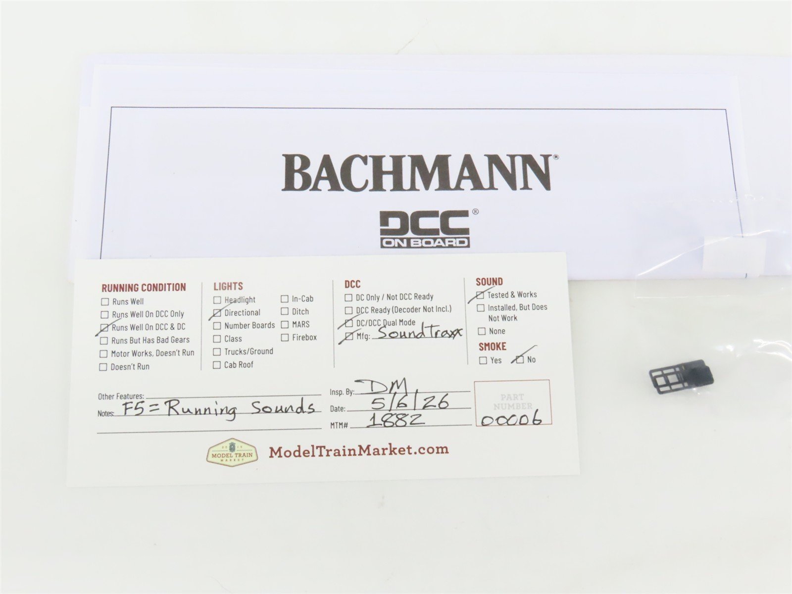 HO Scale Bachmann 65307 PRR Pennsylvania GG1 Electric #4829 w/ DCC & Sound