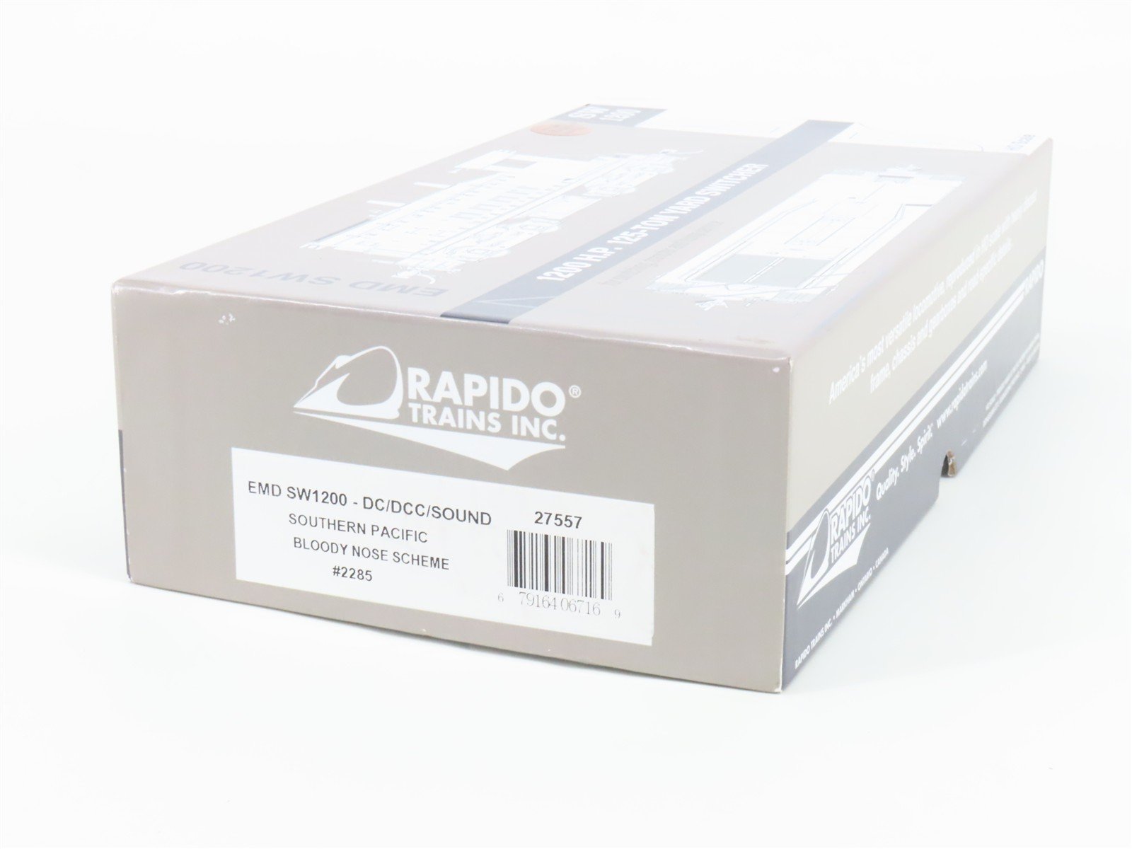 HO Scale Rapido 27557 SP Southern Pacific SW1200 Diesel Loco #2285 wDCC & Sound