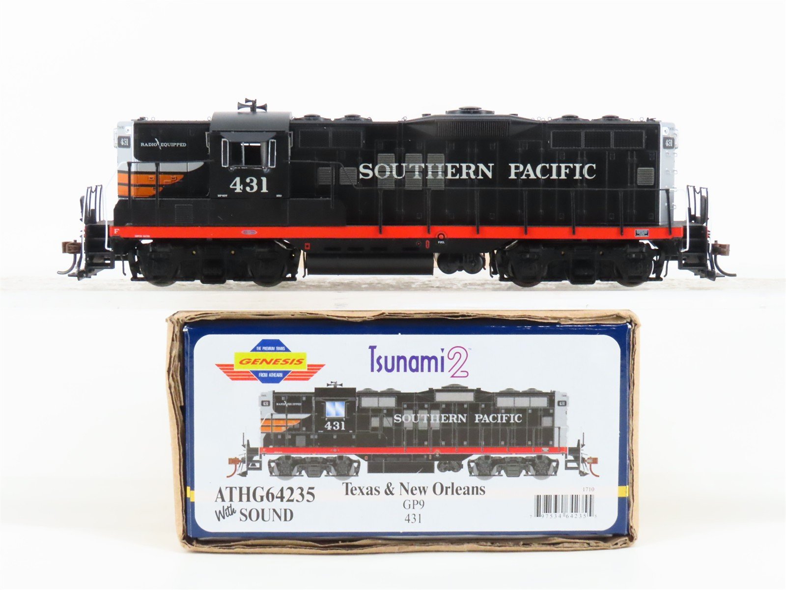 HO Athearn Genesis ATHG64235 T&NO Southern Pacific GP9 Diesel #431 wDCC & Sound